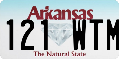 AR license plate 121WTM