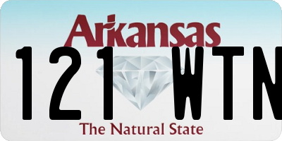 AR license plate 121WTN