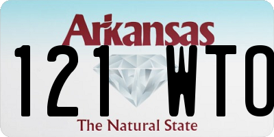 AR license plate 121WTO