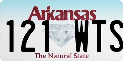 AR license plate 121WTS