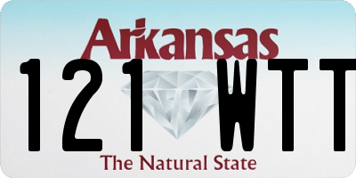AR license plate 121WTT