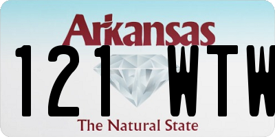 AR license plate 121WTW