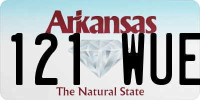 AR license plate 121WUE