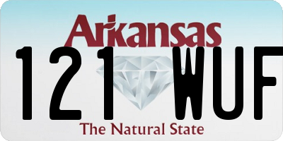 AR license plate 121WUF
