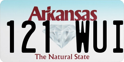 AR license plate 121WUI