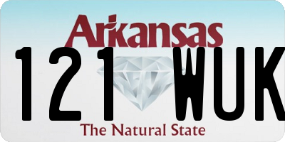 AR license plate 121WUK