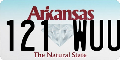 AR license plate 121WUU