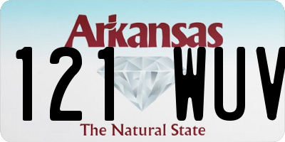 AR license plate 121WUV