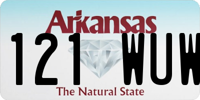 AR license plate 121WUW