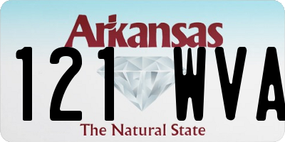 AR license plate 121WVA