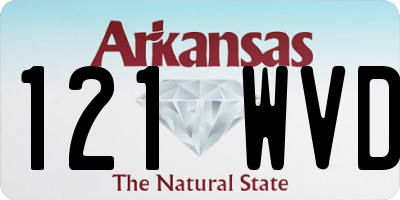 AR license plate 121WVD