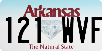 AR license plate 121WVF