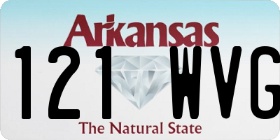 AR license plate 121WVG