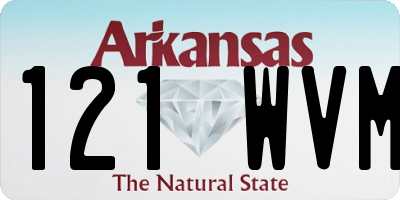 AR license plate 121WVM