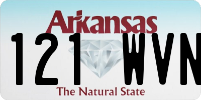 AR license plate 121WVN
