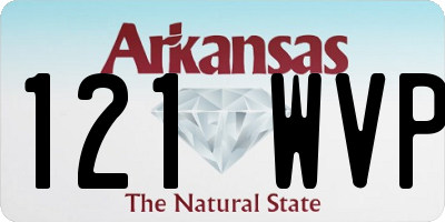 AR license plate 121WVP