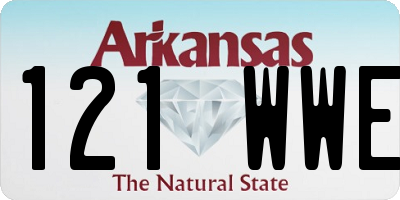 AR license plate 121WWE