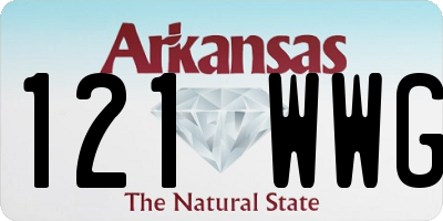 AR license plate 121WWG