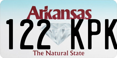 AR license plate 122KPK