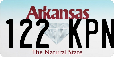 AR license plate 122KPN