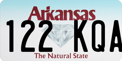 AR license plate 122KQA