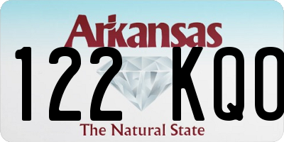 AR license plate 122KQO