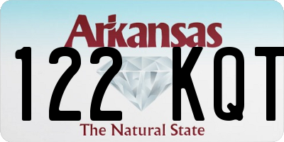 AR license plate 122KQT