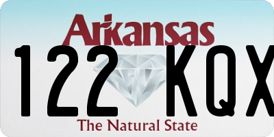 AR license plate 122KQX
