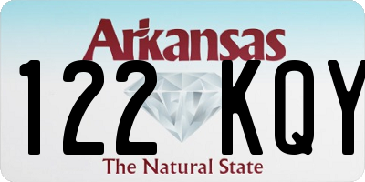 AR license plate 122KQY