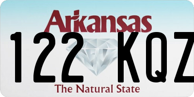 AR license plate 122KQZ