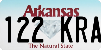 AR license plate 122KRA