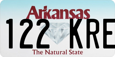 AR license plate 122KRE