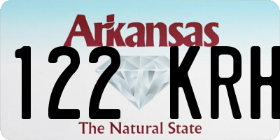 AR license plate 122KRH