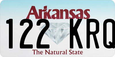 AR license plate 122KRQ
