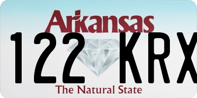 AR license plate 122KRX