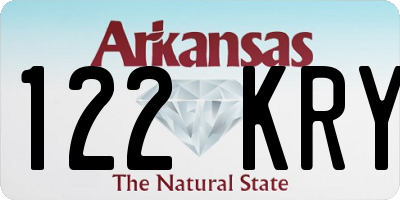 AR license plate 122KRY
