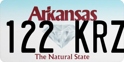 AR license plate 122KRZ