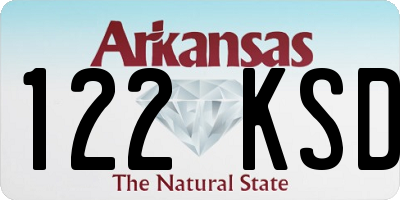 AR license plate 122KSD