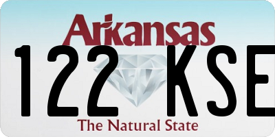 AR license plate 122KSE
