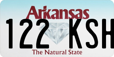 AR license plate 122KSH