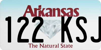 AR license plate 122KSJ
