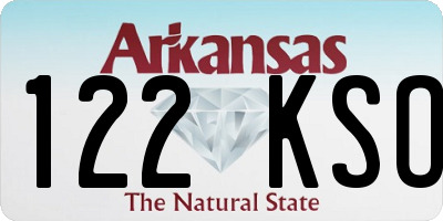 AR license plate 122KSO