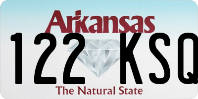 AR license plate 122KSQ