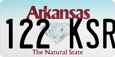 AR license plate 122KSR