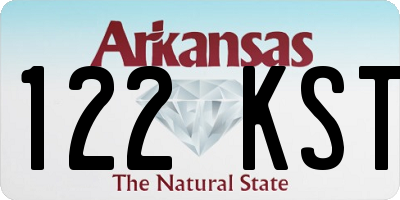 AR license plate 122KST
