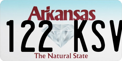AR license plate 122KSV