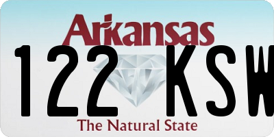 AR license plate 122KSW