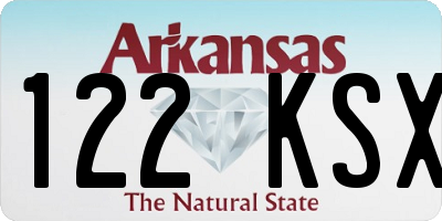 AR license plate 122KSX