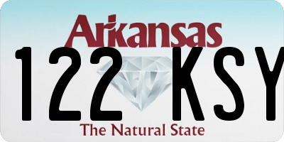 AR license plate 122KSY