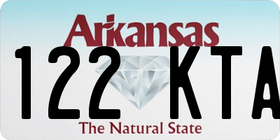 AR license plate 122KTA